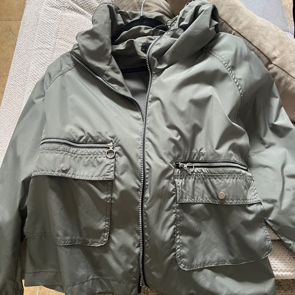 Zara Basic Light Green Jacket Size M - image 3